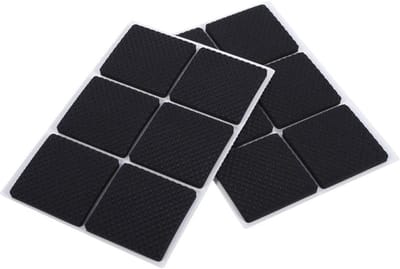 Set van 12 Zelfklevende Antislip Pads van Rubber - 4 mm Dikte voor Meubelpootbescherming, Stoelen en Tafels, Antislip Vloermatten voor Meubels en Banken