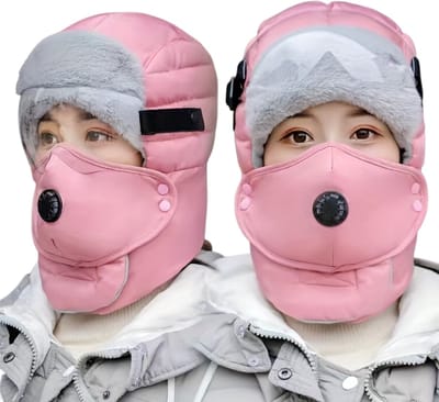 Nivard Oorwarmers - Oorverwarmers - Earmuffs - Ear Warmers - Dames - Heren - Volwassenen - Winter - Unisex - Roze - Met Bril