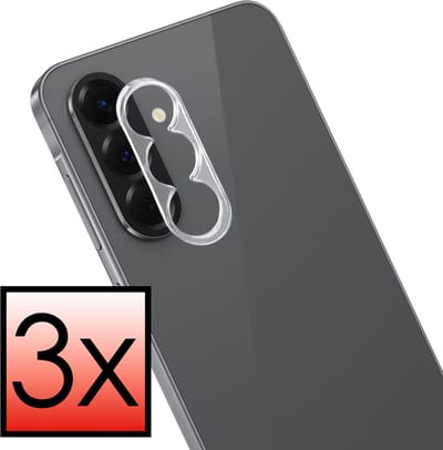 Camera Lens Protector - 3 Stuks - Geschikt voor Samsung Galaxy A37 - Camera Screenprotector - Beschermglas - Gehard Glas - Tempered Glass - Screen Protector