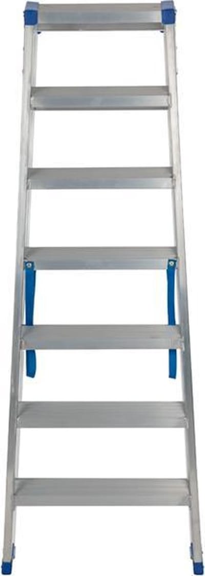 Escalo – Industriële trapladder  – Sparta Duo – Aluminium – 2x7 treden – 150 cm
