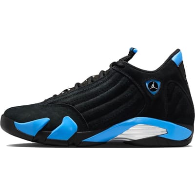 Air Jordan 14 Retro Zwart Universiteitsblauw 2026 Unisex Sneakers Wit Metallic-Zilver 487471-007 48.5 white