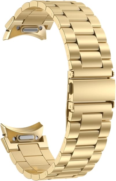 Stalen bandje - RVS - geschikt voor Samsung Galaxy Watch 7 / Watch FE / 6 / Watch 6 Classic - goud