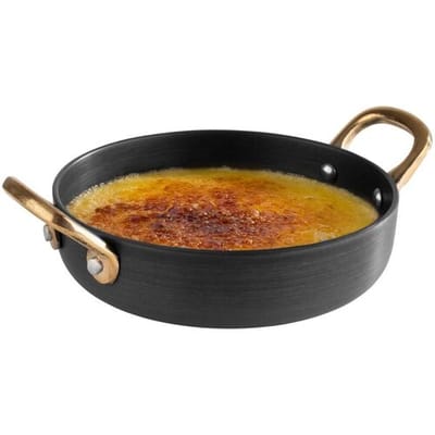 GGM Gastro (6 Stück) Serviertöpfchen - CASTORO - Aluminum - 0,3 Liter - Ø 135mm - Grau