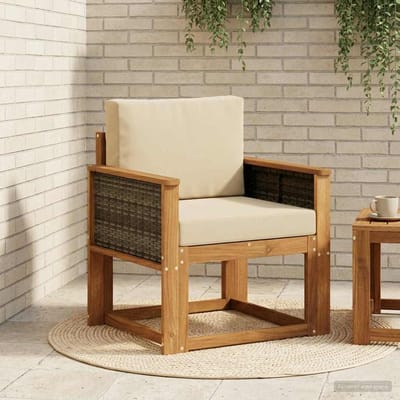 vidaXL - Buiten - Midden - Sofa - Massief - Acacia - Hout - Naturel