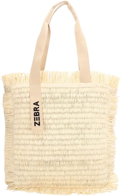 Zebra Trends Coco Shopper - Strandtas - Riet - Schoudertas - Zomer - Dames - Tote Bag - Dames Tas - Licht natuur