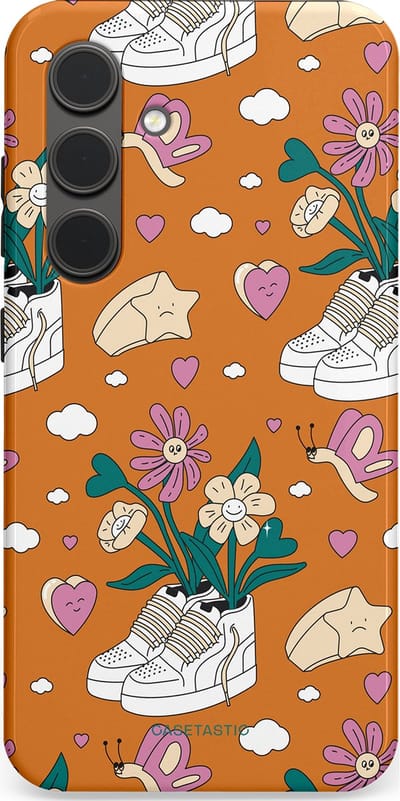 Casetastic Hoesje Geschikt voor Samsung S24 - Stijlvolle Beschermende Duo-layer Case - Hartentuin
