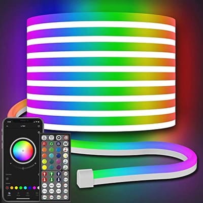 10 meter flexibele neon LED strip met app/afstandsbediening - RGB gaming verlichting met muzieksynchronisatie
