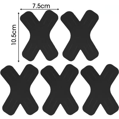 Bande Kinesio Élastique Bande Sportive Imperméable Pour Soulagement Douleur Genou Épaule Coude Bandes de Soutien Musculaire Athlétique 5pcs noir