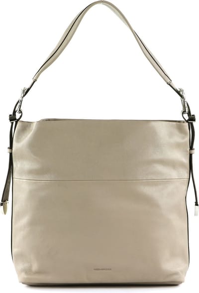 FREDsBRUDER Leren Schoudertas Kesey Shoulderbag Light Grey Beige