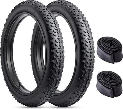 20x4.0 Fatbike banden set met binnenbanden – Heavy duty all-terrain e-bike banden – Lekbestendig (2 stuks) - WAG