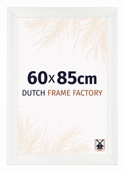 Fotolijst 60x85 cm - MDF - Wit Geveegd - Praag