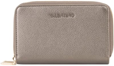 VALENTINO portemonnee Farn Zip Around Wallet Gun Metal grijs