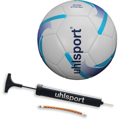 Uhlsport Nitro Synergy + Gratis Uhlsport Balpomp - Keepershandschoenen - Maat 4
