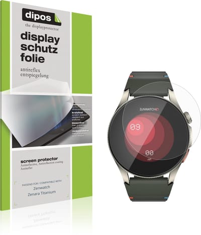 dipos – 6x Matte Beschermfolie geschikt voor Zenwatch Zenara Titanium | Krasbestendige & antireflecterende Screenprotector Ultra-Thin