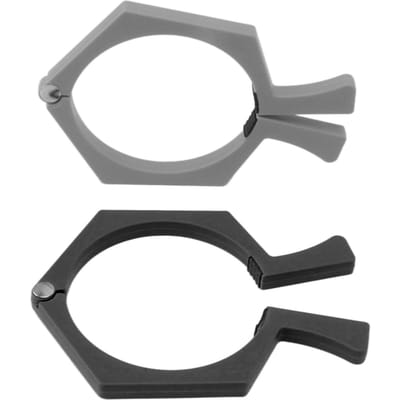 2 STUKS Sublimatie Beker Klem ABS Antislip Tumbler Inwikkelklem voor Sublimatiepapier Tumblers Zwart en Grijs gray