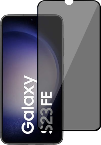 Privé Screenprotector geschikt voor Samsung Galaxy S23 FE - Privacy Beschermglas - Privacy Proteqt+