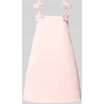 cocktailjurk met florale applicaties model 'DOUCE'