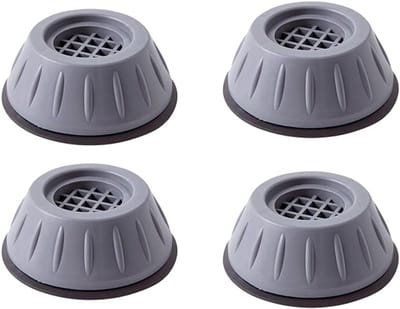 4 stuks Anti-vibratie pads voor wasmachines- verminderen schokken en geluid- anti-slip trillingsdempers voor wasmachines- rubberen voetjes voor wasmachines en drogers - 10*4 cm