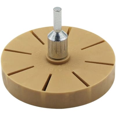 3.5 Inch Decal Gum Wiel Auto Sticker Film Lijm Remover Pin Streep Removal Tool Auto Sticker Cleaning Tools beige
