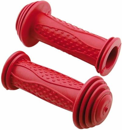 Handgrepen Kinderen - Griptang Fiets - Fietsen Sturen - Veiligheidsuitvoering Breed - 95 mm Lengte - Zwart Wit