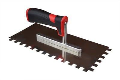 Wovar Plakspaan getand 10x10 mm Kunststof handvat | Per Stuk