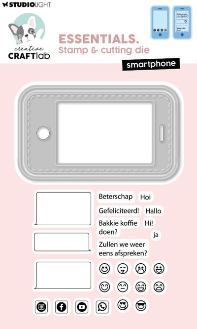 Stamp & cutting die Smartphone - essentials nr. 96