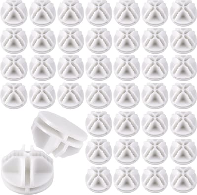 Connectorstukken voor steekrek systeem - 40 stuks witte plastic verbindingsstukken voor racks en accessoires