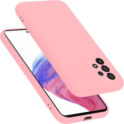 Cadorabo Hoesje geschikt voor Samsung Galaxy A53 5G in LIQUID ROZE - Beschermhoes gemaakt van flexibel TPU silicone Case Cover