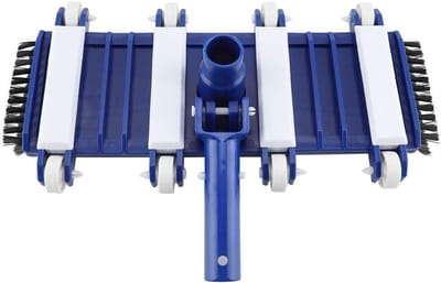 Professionele Zwembadstofzuiger met Flexibele Zuigkop van 30 cm en Verlengstangen voor Binnen- en Buitenzwembaden