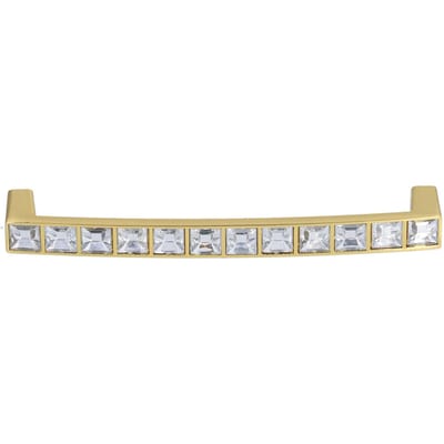 4-delige set Kristallen Handgreep Moderne Kastdeur Diamanten Dubbel Gat Steek 128mm Ladeknop