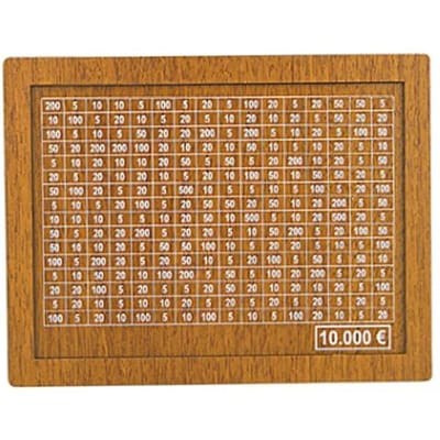 10000 Euro Spaarpot Decoratieve Natuurlijke Houten Sparen Spaarpot met Doelen Herbruikbare Teller Spaarvarken voor Kinderen Huisdecoratie