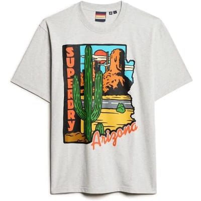 Superdry - Travel Postcard T-shirt - Heren - T-shirts