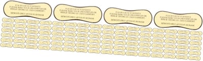 Hygiëne Stickers - Badkleding Voering - Zwemplezier Beschermen - Zelfklevend PVC Materiaal - 200 Stuks - Multi
