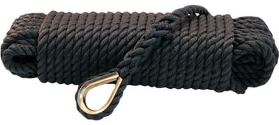 Hollex Kant en Klare Ankerlijn Polypropyleen - Zwart - 10 mm x 20 meter