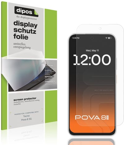 dipos – 4x Matte Beschermfolie geschikt voor Tecno Pova 8 5G | Krasbestendige & antireflecterende Screenprotector Ultra-Thin