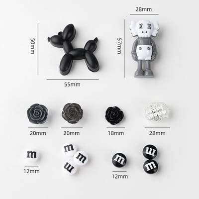 Schoenaccessoires-geschikt voor crocs charms- geschikt voor crocs pins- geschikt voor crocs Accessoires- geschikt voor Crocs Jibbitz-Sesamstraat [13 stuks met sluiting]
