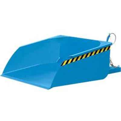 Bauer vorkheftruckbak BSI 75, kabelontgrendeling, L 1810 × B 1330 × H 710 mm, 0,75 m³, tot 1000 kg, gelakt staal, lichtblauw
