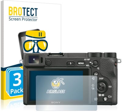 Screenprotector 3 Stuks voor Sony Alpha 6500 Beschermglas transparant
