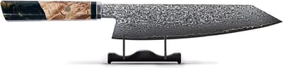 Shinrai Knives - Japans Kiritsuke Mes 23 cm - Kiritsuke - Japans Damaststaal - Special Onyx Edition - Met Luxe Geschenkdoos - Koksmes - Keukenmes - Japans Hakmes