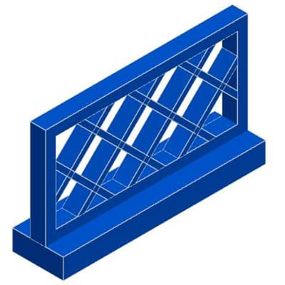 20 stuks Compatibel met 3185 Hek 1X4X2 Leuning DOE-HET-ZELF Bouwen Verlicht Blok Bakstenen Deeltjes Straatbeeld Mijn Stad Constructies