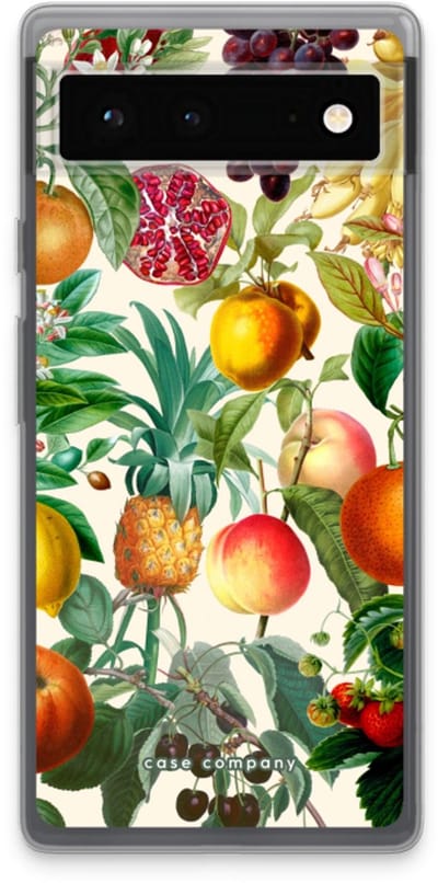 Case Company® - Hoesje geschikt voor Google Pixel 6 hoesje - Classic Flora - Soft Cover Telefoonhoesje - Bescherming aan alle Kanten en Schermrand