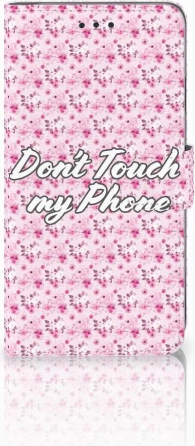 Apple iPhone Xs Max Portemonnee Hoesje Flowers Pink DTMP
