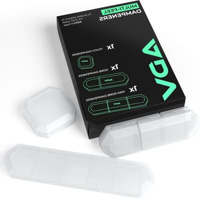 ADV Tennis Trillingsdemper, set van 3, ultieme schokdempers voor racket en snaren, premium kwaliteit, duurzaam en 100% betrouwbaar, poly-siliconen materiaaltechnologie