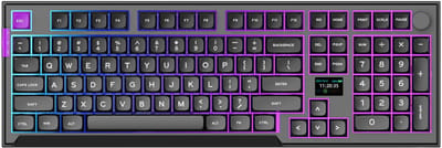 PREYON SILENT CLAW RED - Gaming Toetsenbord - Gateron Pro 3.0 - RGB & LCD - Tri-Mode Draadloos - Gasket Mount