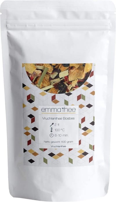 Vruchtenthee Bosbes 100 Gram - Losse Thee - Puur & Natuurlijk - Rijk & Fruitig
