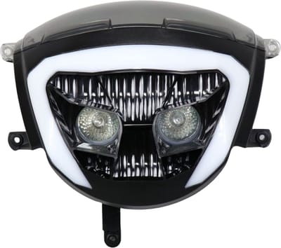 Koplamp Piaggio Zip 2000 Smoke Led Tube DMP