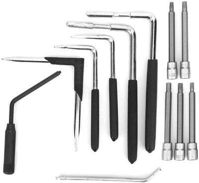 Allecto - Reparatie Tool Set - 12-delige Car Garage Gereedschap - Inclusief Air Pocket Verwijdering - Handgereedschap - Demontage Gereedschap - Voo...