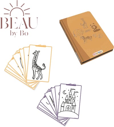 BEAU by Bo Kidywolf Kidydraw Mini Tekenboek met LCD-scherm Dieren + Refill Once upon a time & Animals