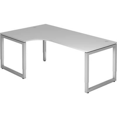 REGO 82 S | Bureau - 200 x 120 Grijs/Zilver Tafelhoogte I In hoogte verstelbaar