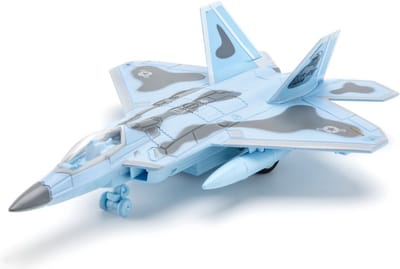 Nivard Vliegtuig Speelgoed - Straaljager Vliegtuig - Straaljager Model - Model Vliegtuig - Metaal - F22-Blauw